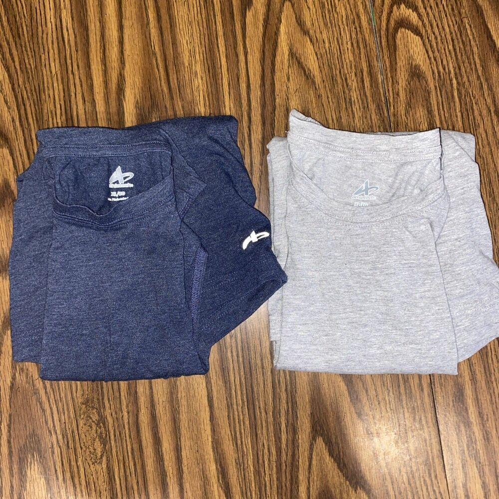 Athletech Men’s Sleeveless Shirts Size XL Blue/Gray 2 Count